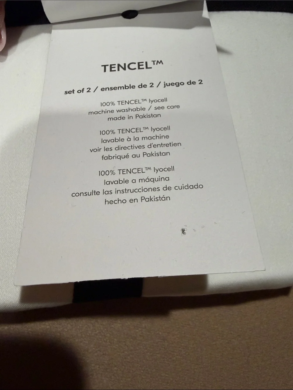 NWT West Elm Tencel White standard Pillowcases set of 2